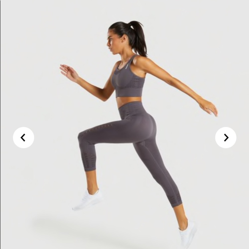 Gymshark Top and bottom SMALL Purple slate